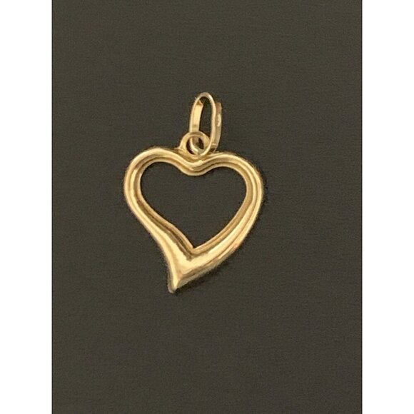 Unbranded Jewelry - 18K Gold Pendant Open Heart 0.66grams